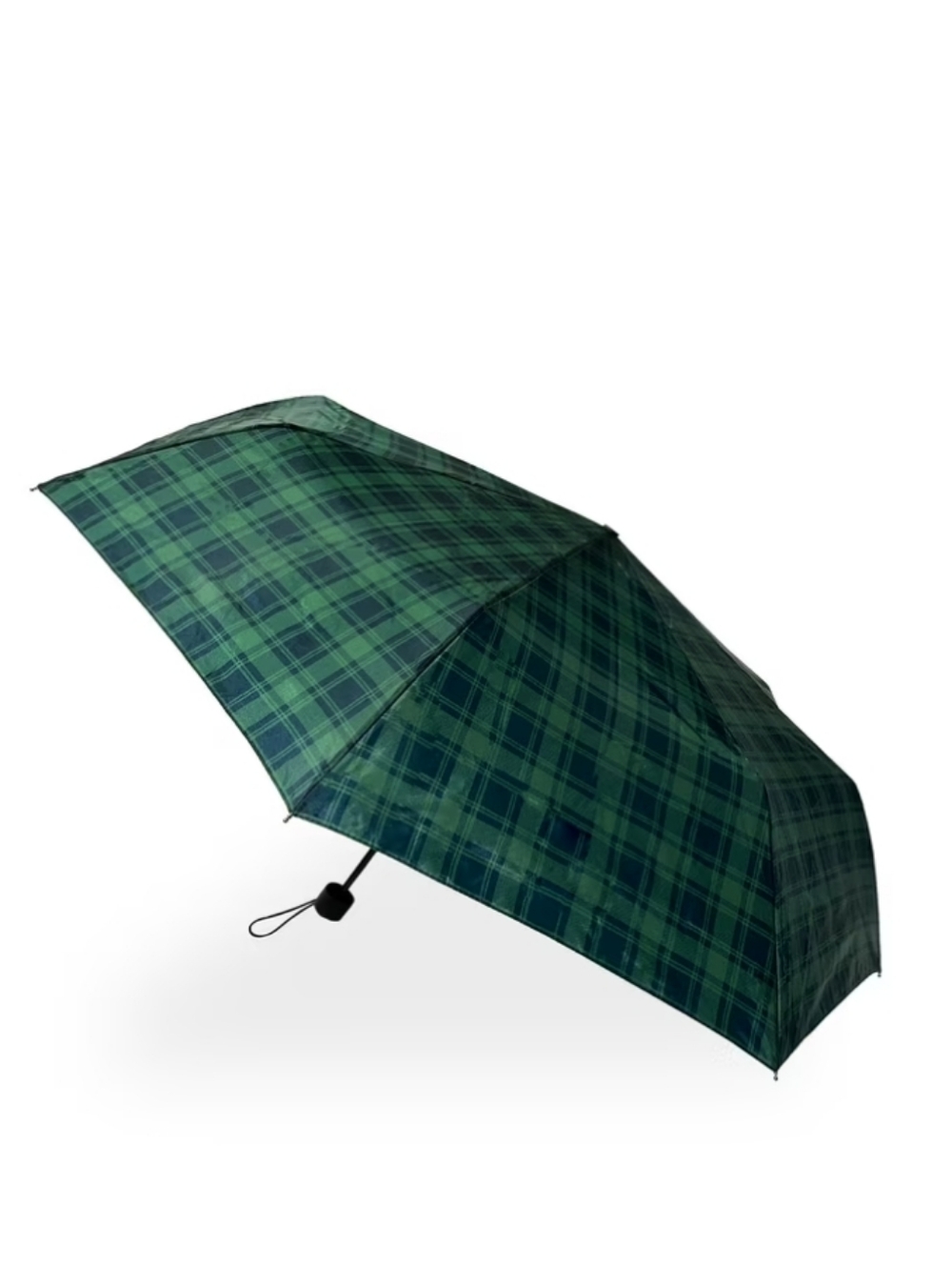 London Fog Green Tartan Mini Umbrella